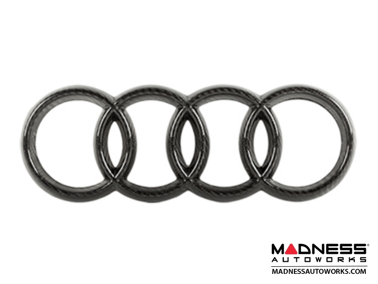 Audi Grille Emblem by Feroce - 10.75" (274mm) - Carbon Fiber